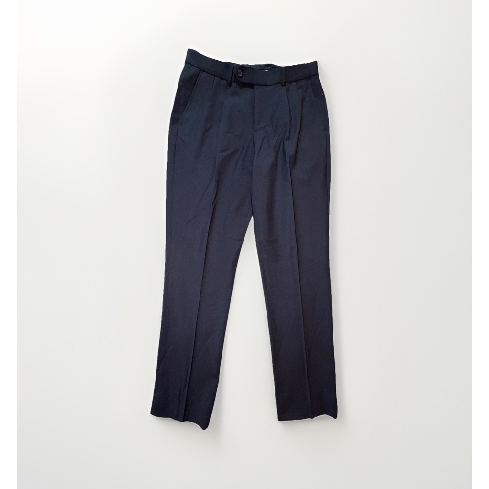 Brooks‎ Brothers NetJets Mens Navy Blue Wool Blend Dress Pants W32 L32 Stretch